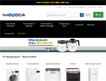 Tablet Screenshot of partshop.dk